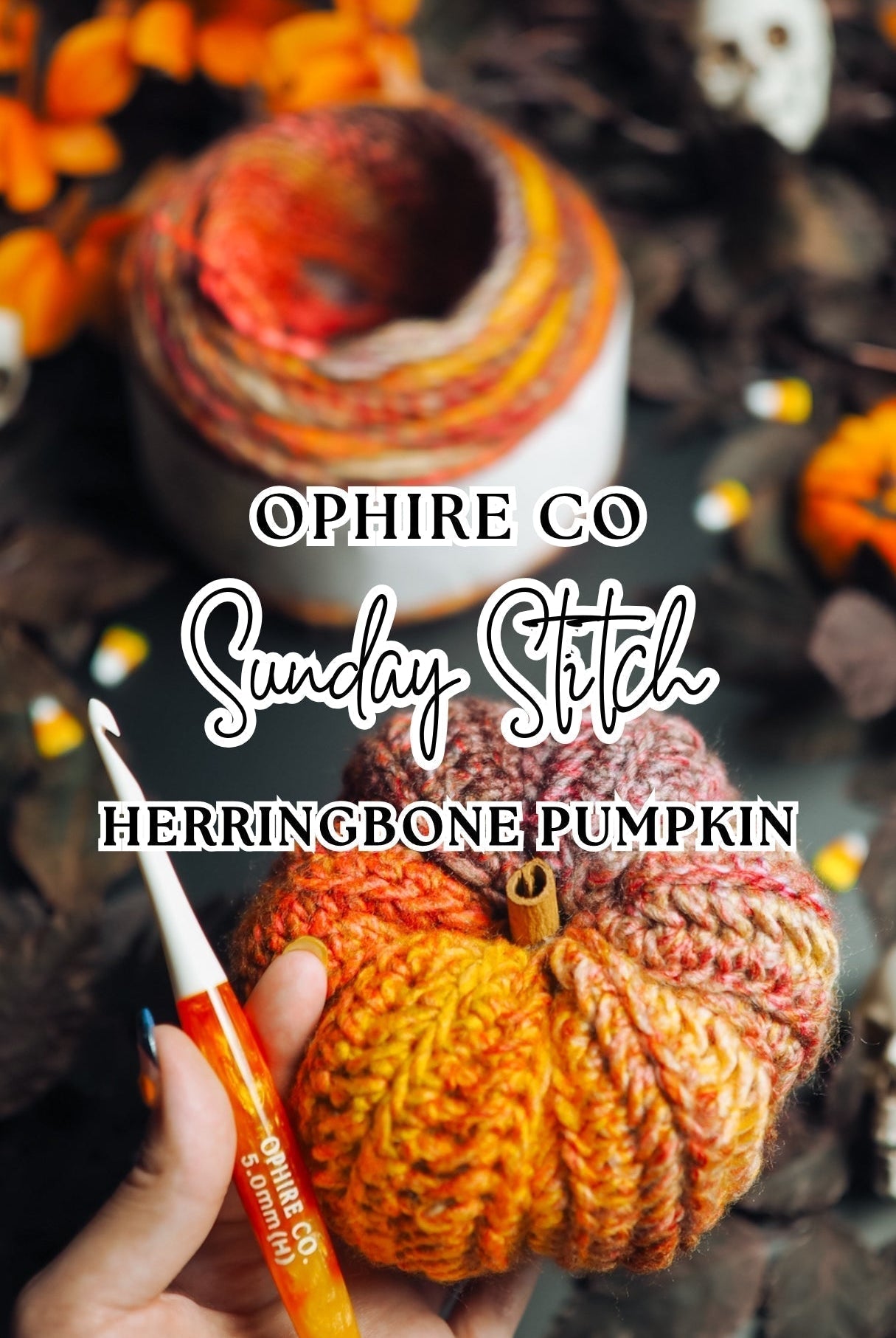 Herringbone Crochet Pumpkin Pattern