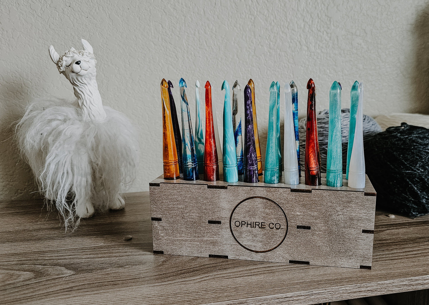 Wooden 20 Hook Stand