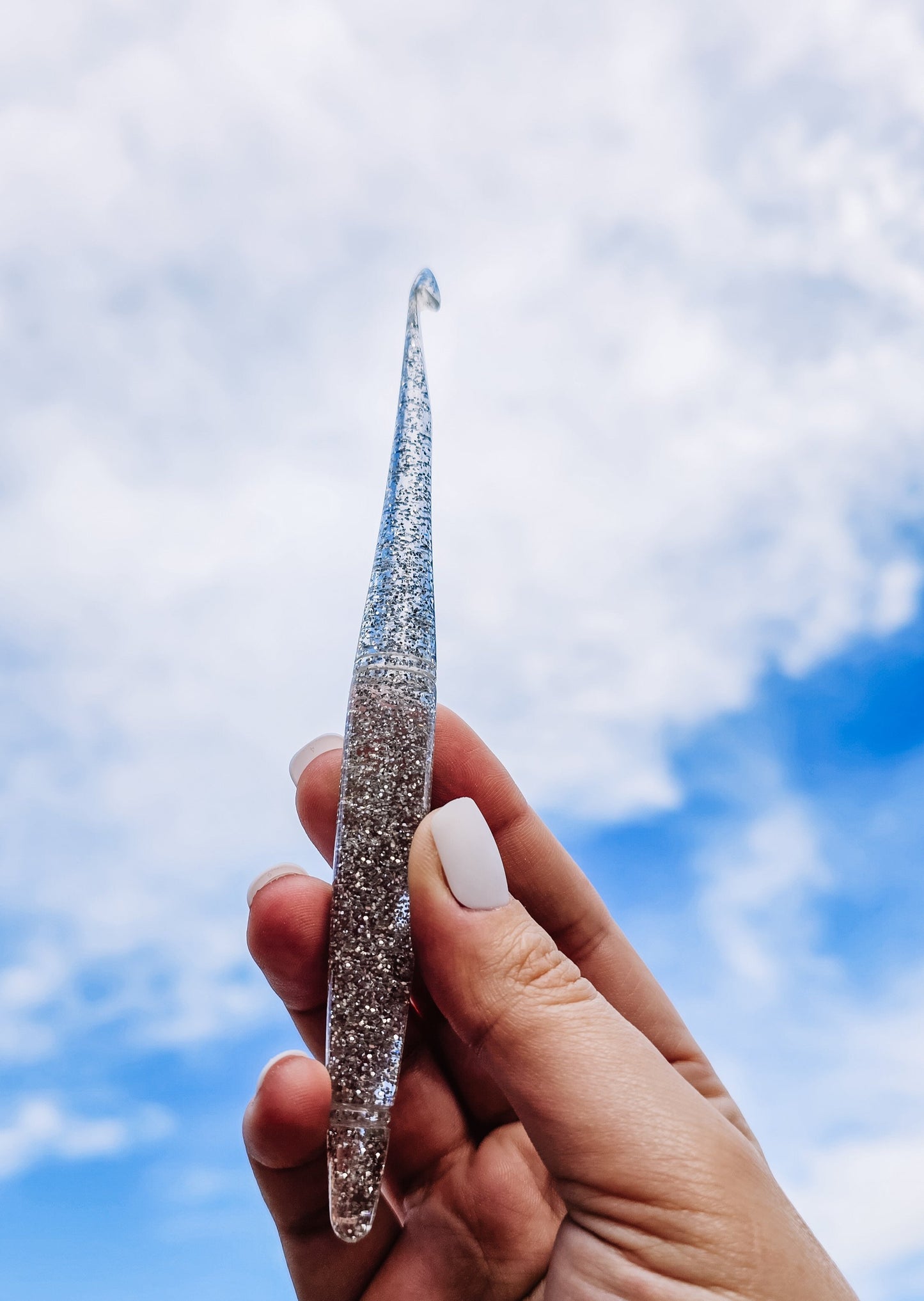 Diamond April Birthstone Crochet Hook
