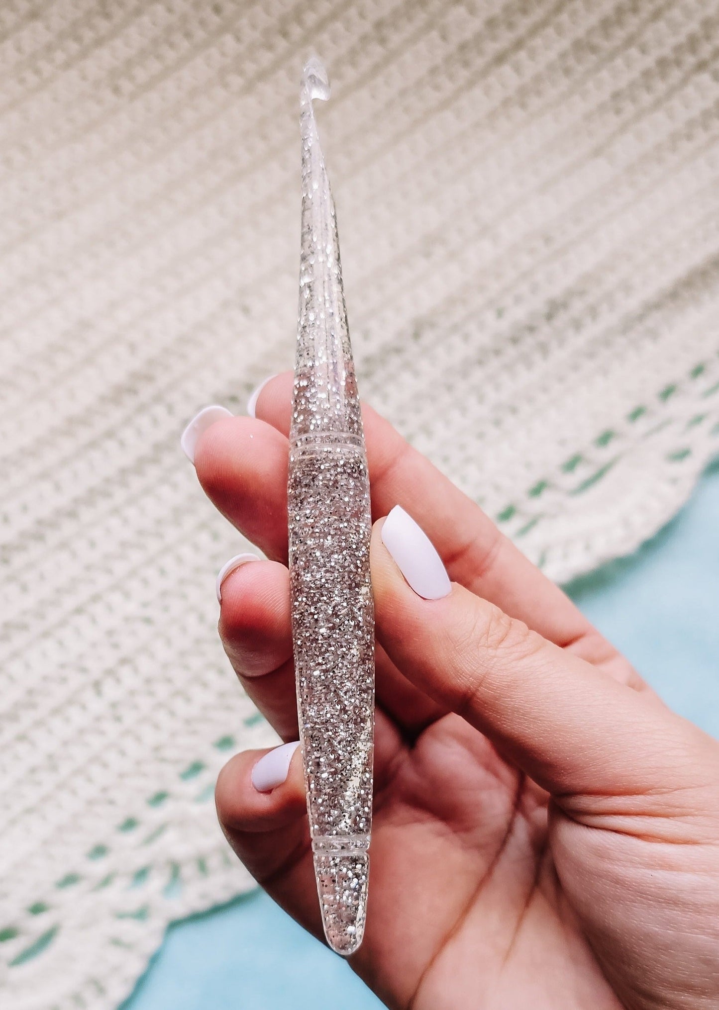 Diamond April Birthstone Crochet Hook