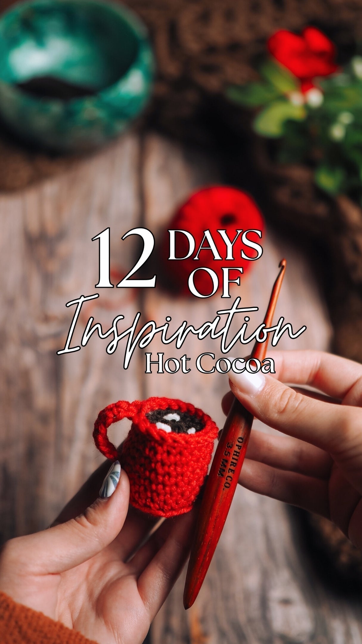 Mini Crochet Hot Cocoa Ornament Pattern