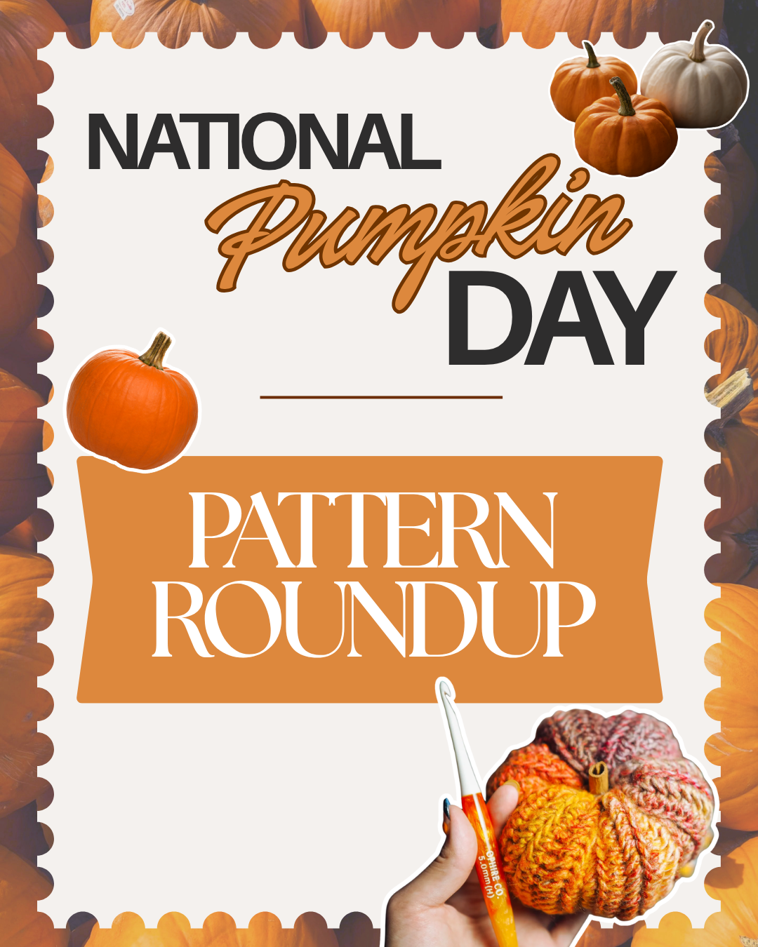 National Pumpkin Day Pattern Roundup