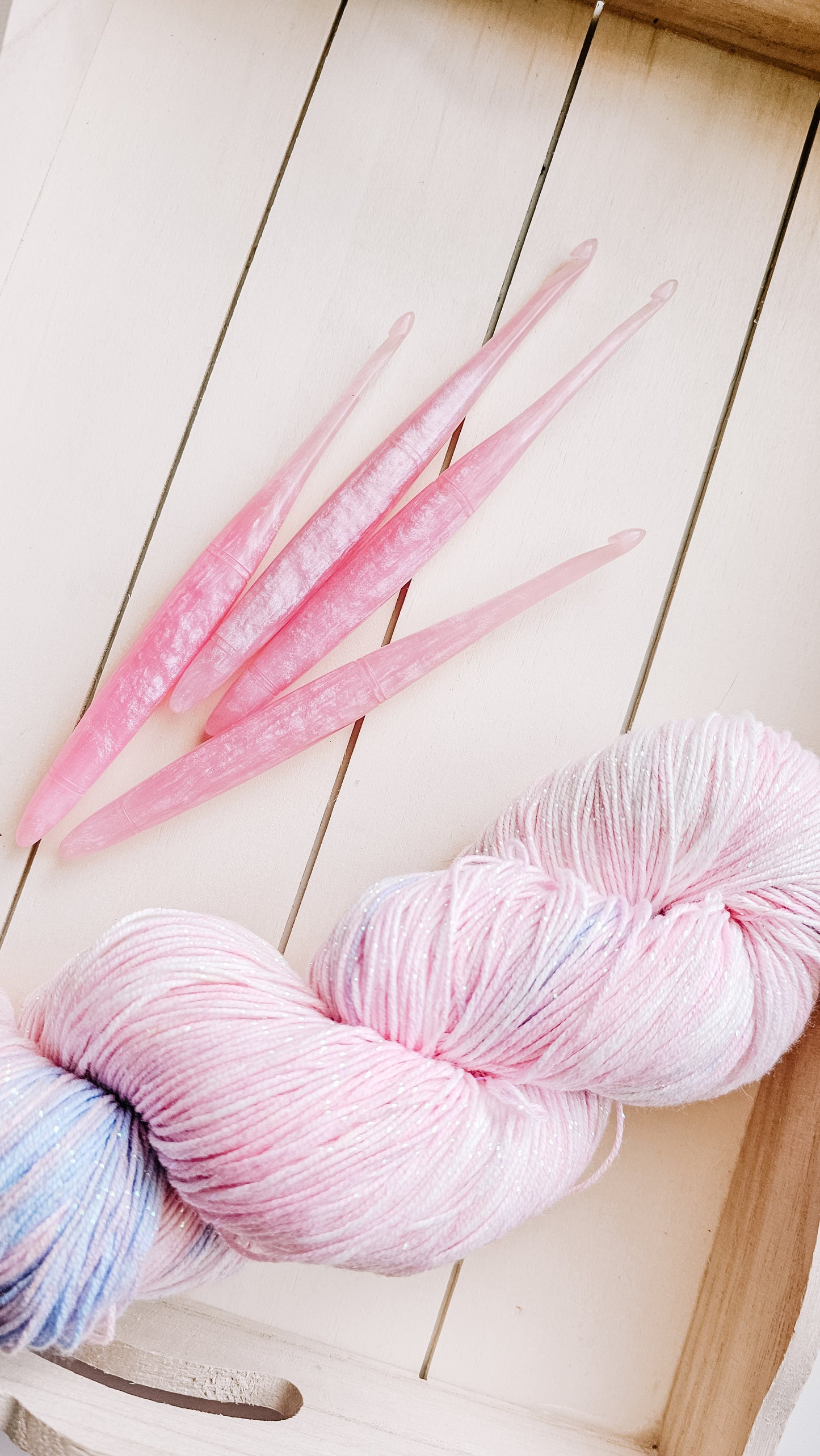 Limited Edition Pink Moonstone Crochet Hook